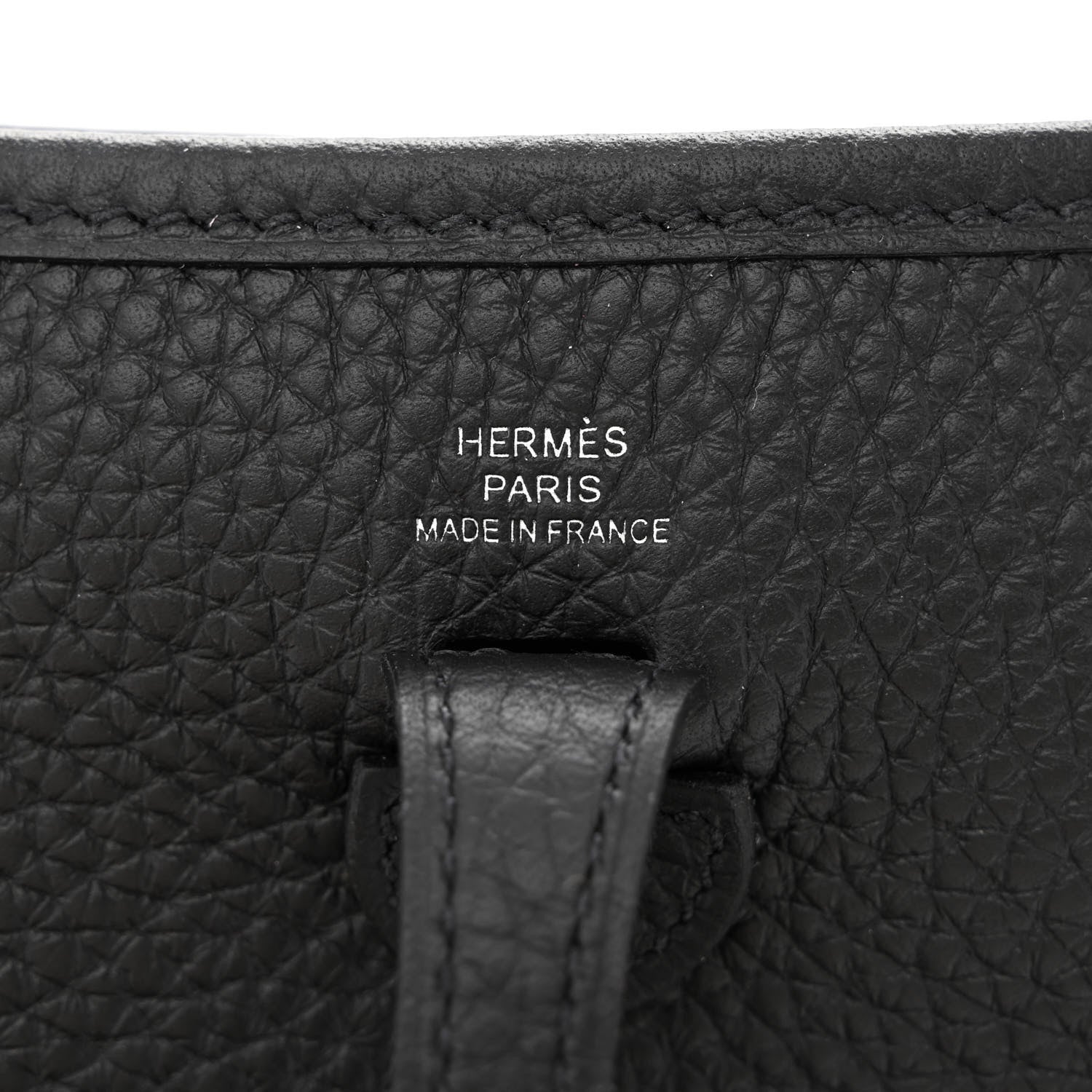 Hermes Taurillon Clemence Evelyne TPM Black 6 of 11