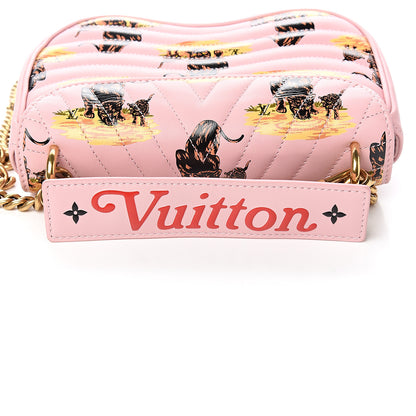 Louis Vuitton Calfskin Leopard Print New Wave Chain PM Light Pink 8 of 9