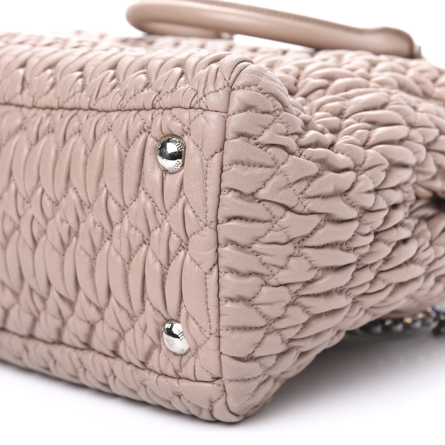 Nappa Matelasse Swarovski Crystal Tote Cammeo