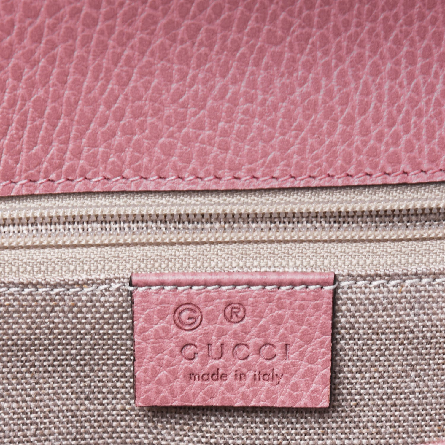 Gucci Dollar Calfskin Interlocking G Shoulder Bag Soft Pink 6 of 14