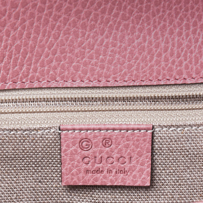 Gucci Dollar Calfskin Interlocking G Shoulder Bag Soft Pink 6 of 14