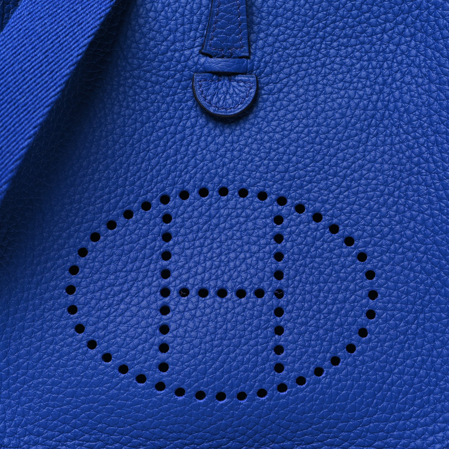 Hermes Taurillon Clemence Evelyne TPM Bleu Electrique 8 of 11