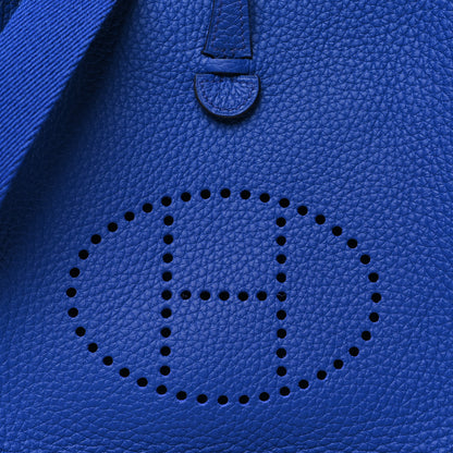 Hermes Taurillon Clemence Evelyne TPM Bleu Electrique 8 of 11