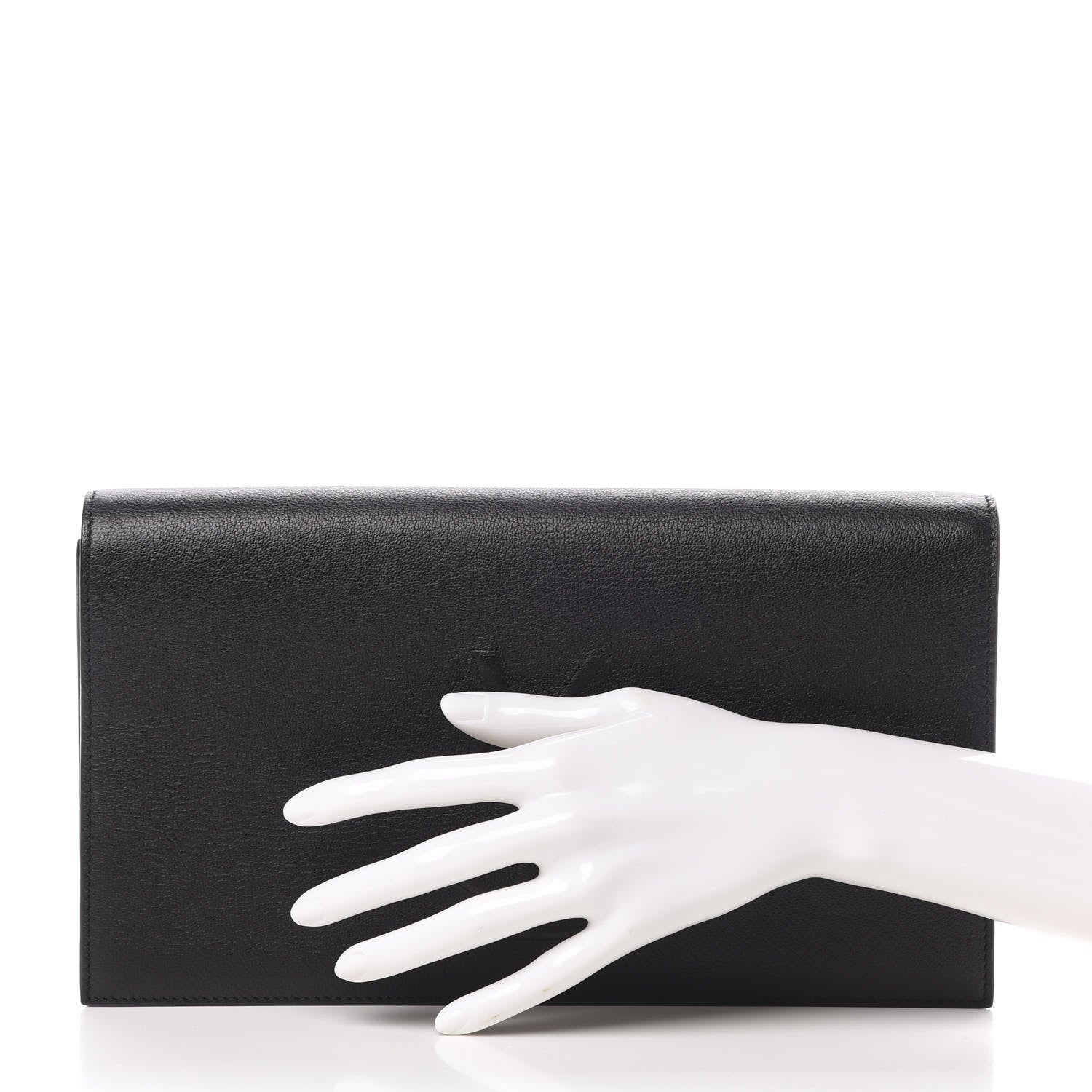 Saint Laurent Calfskin Monogram Large Belle De Jour Clutch Black 2 of 8