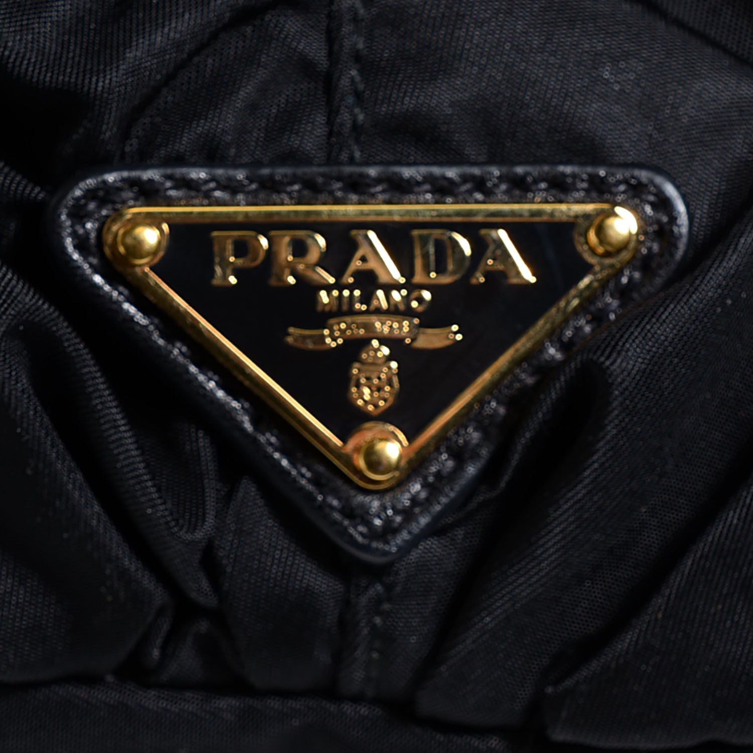 Prada Tessuto Nylon Origami Pleated Tote Black 7 of 11