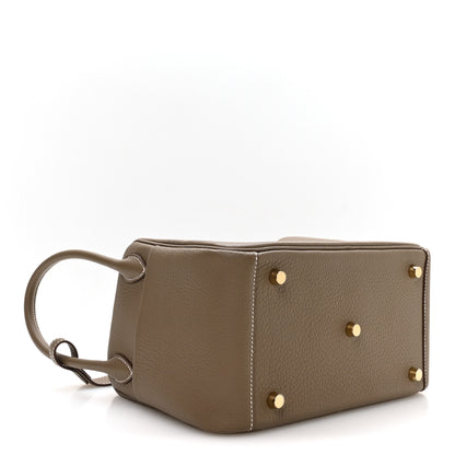 Hermes Taurillon Clemence Lindy 26 Etoupe 3 of 10