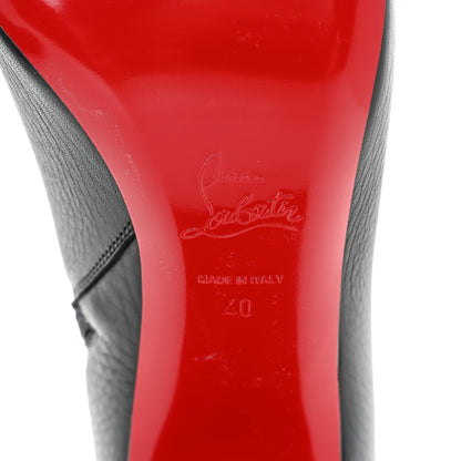 Christian Louboutin Pebbled Calfskin Castarika 85 Desert Ankle Boots 40 Black 7 of 8