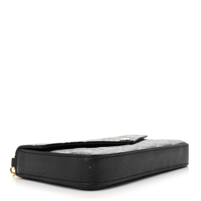 Louis Vuitton Empreinte Pochette Felicie Chain Wallet Black 5 of 15