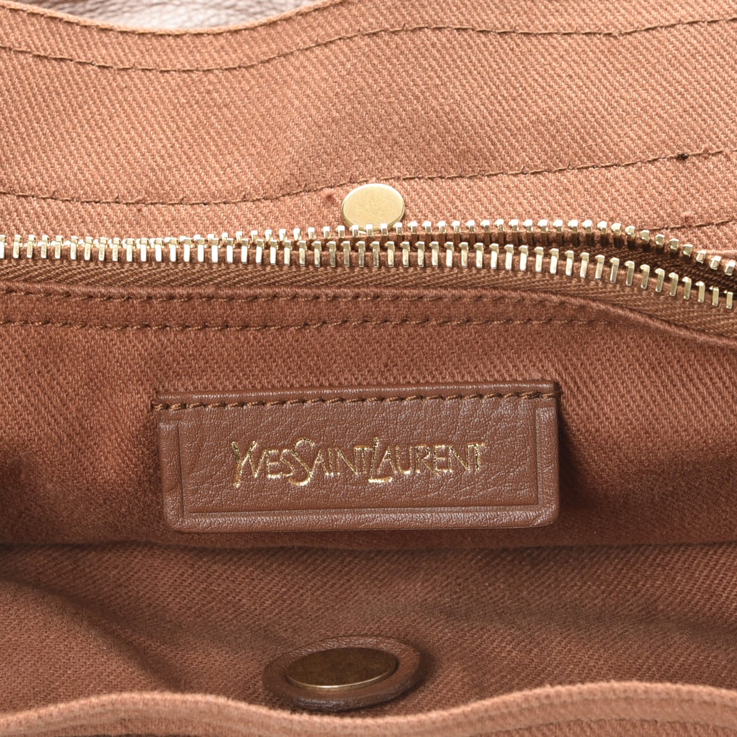 Calfskin Canvas Medium Muse Two Brown