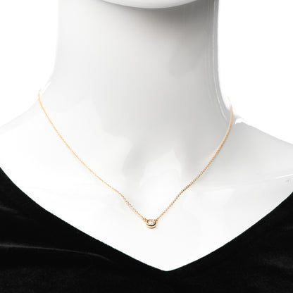 Tiffany 18K Rose Gold Diamond .17ct Elsa Peretti Diamonds by the Yard Pendant Necklace 2 of 8