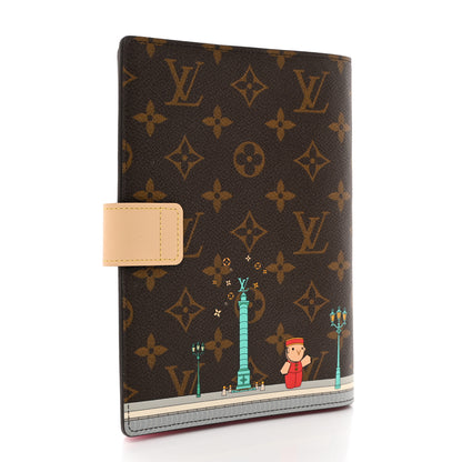 Louis Vuitton Monogram 2022 Christmas Animation Paris Notebook Cover Pink 3 of 6
