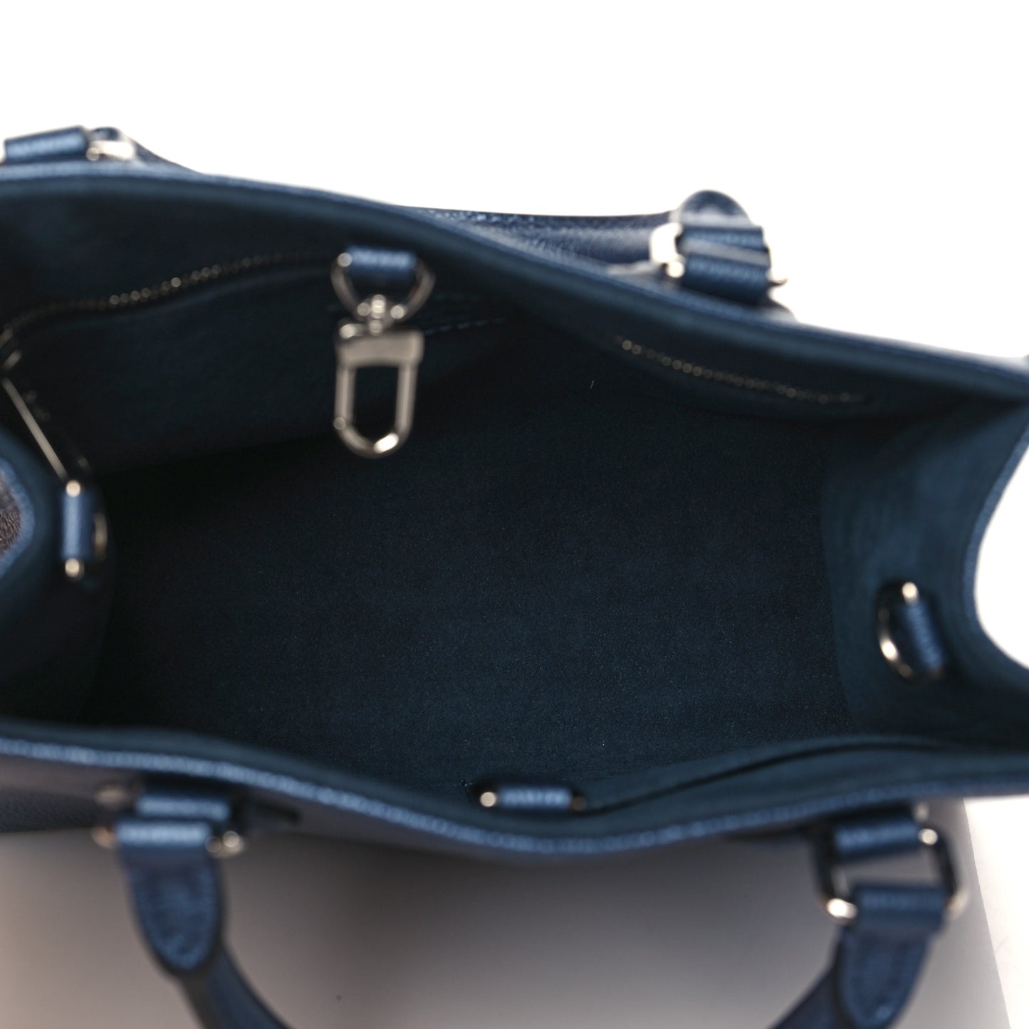 Metallic Empreinte Monogram Giant Onthego PM Navy Nacre