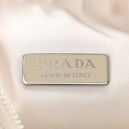 Prada Satin Crystal Mini Re-Edition 2000 Bag White 6 of 11