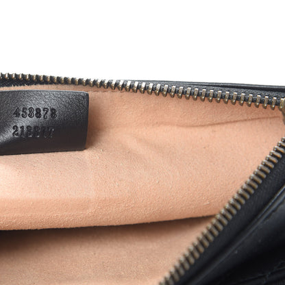 Gucci Calfskin Matelasse Small GG Marmont Double Zip Shoulder Bag Black 8 of 12