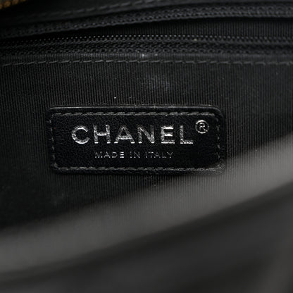 Chanel Patent Goatskin Quilted Medium Gabrielle Hobo Black 6 of 10