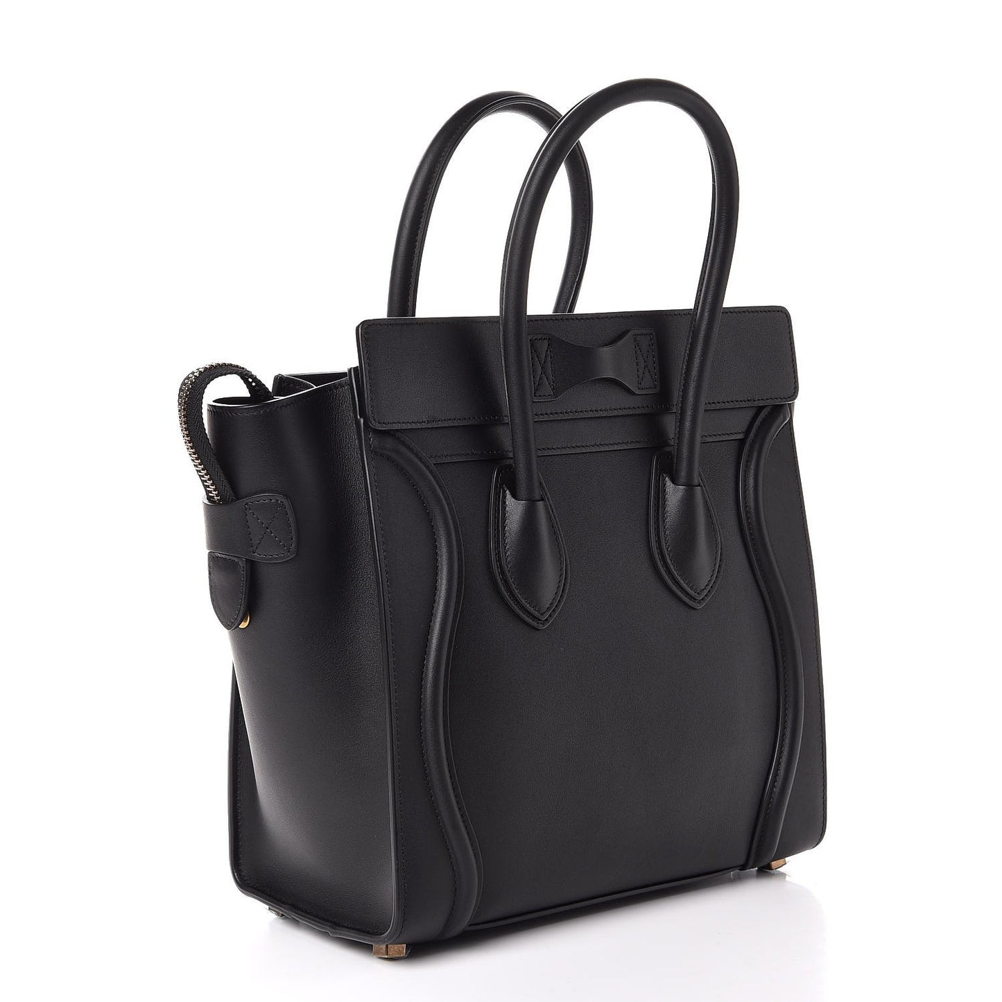 Smooth Calfskin Micro Luggage Black