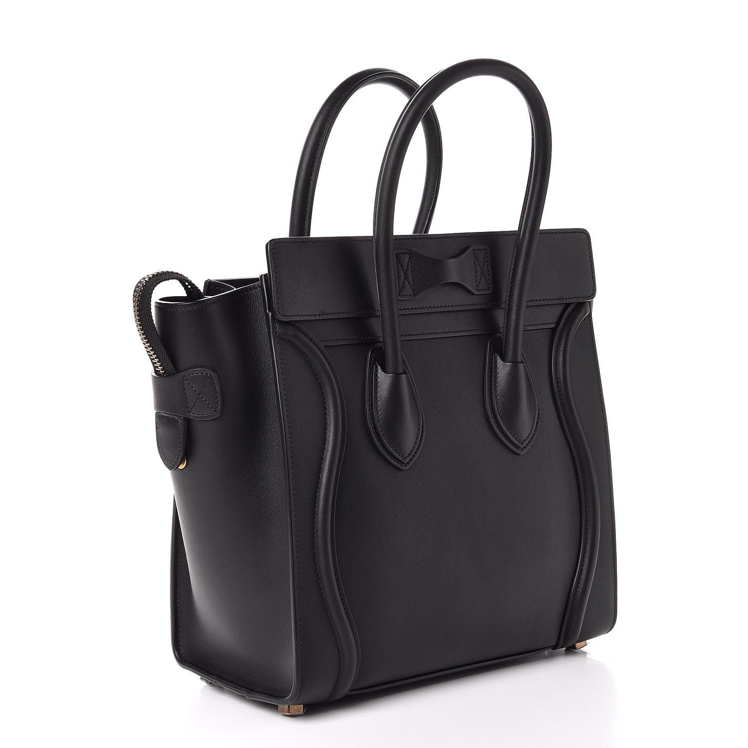 Celine Smooth Calfskin Micro Luggage Black 3 of 7