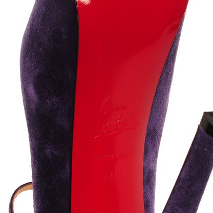 Christian Louboutin Suede Lady Daf 160 Pumps 40.5 Violet 6 of 7