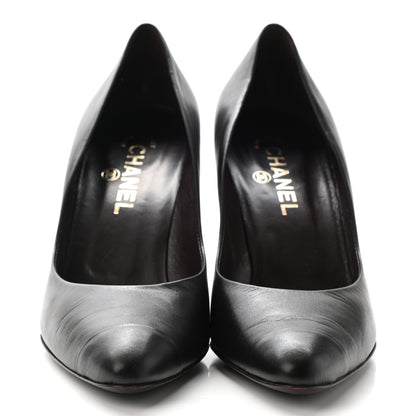 Chanel Lambskin CC Pumps 41 Black 2 of 10