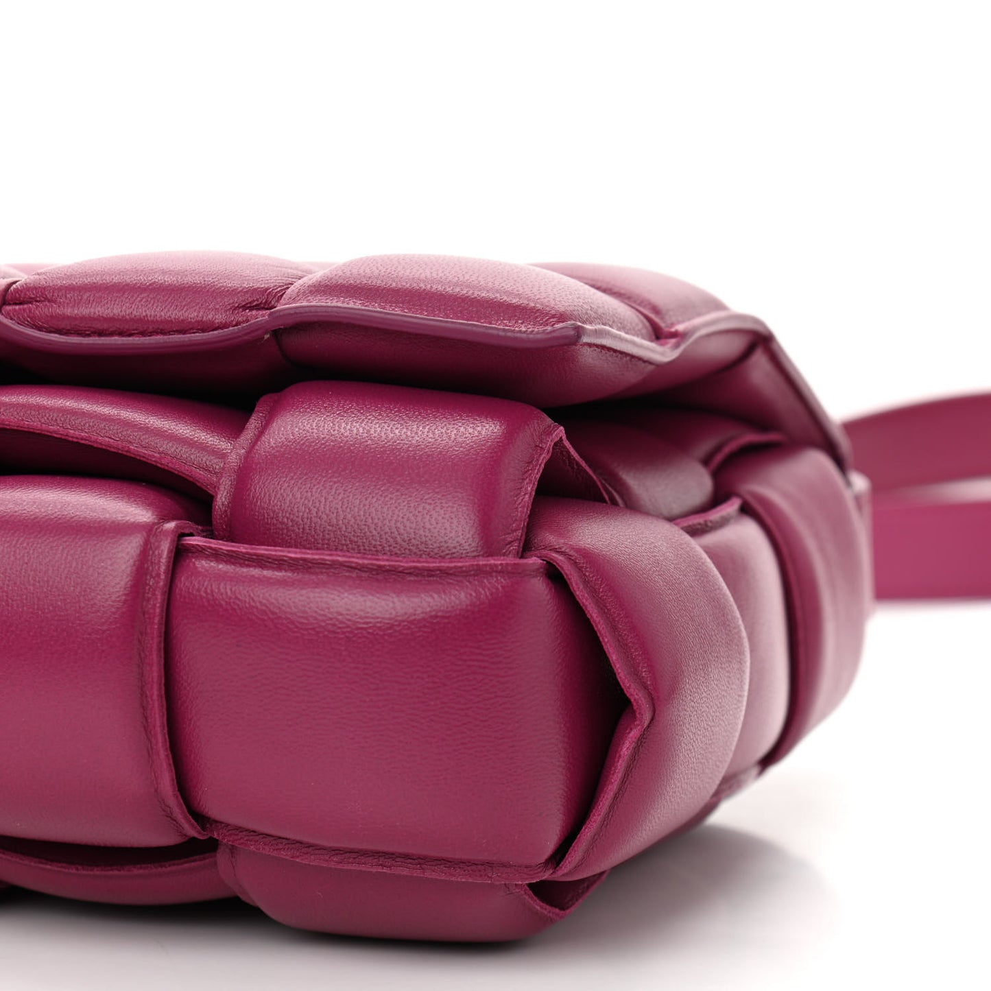 Nappa Maxi Intreccio Padded Cassette Crossbody Bag Cinnabar