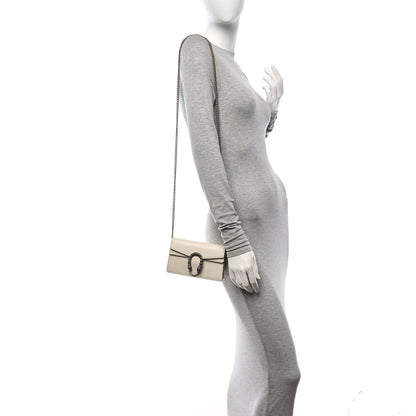 Gucci Dollar Calfskin Crystal Super Mini Dionysus Shoulder Bag Mystic White Black Diamond 2 of 10