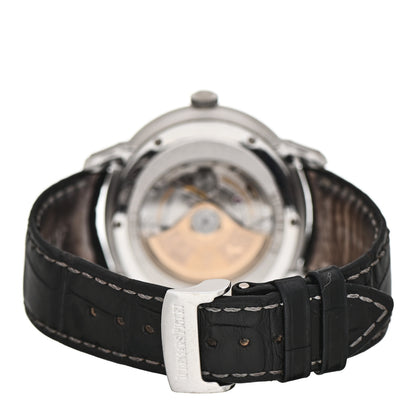 Audemars Piguet 18K White Gold Alligator 45mm Millenary Automatic Watch Blue 15320BC.OO.D093CR.01 3 of 6