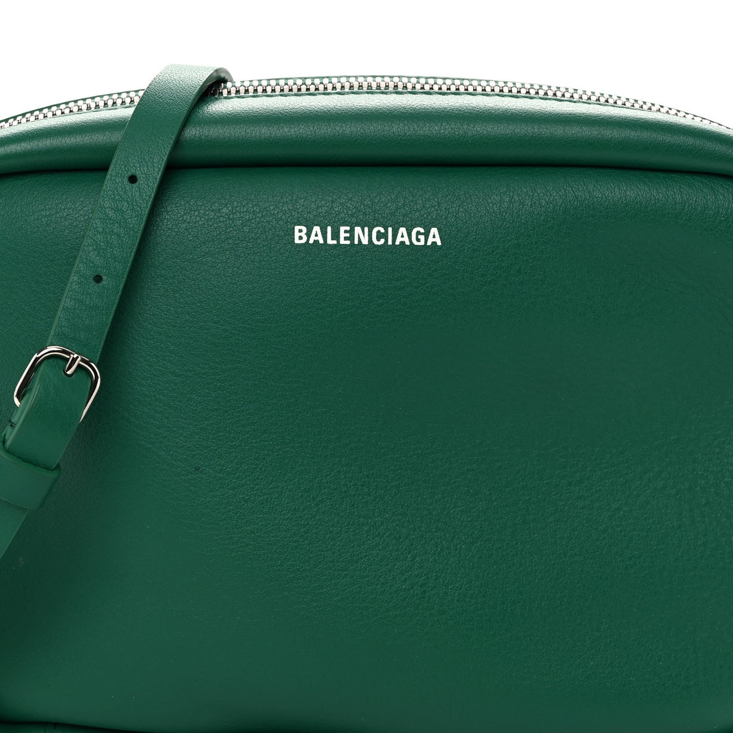 Balenciaga Calfskin Logo S Everyday Camera Bag Green 7 of 9