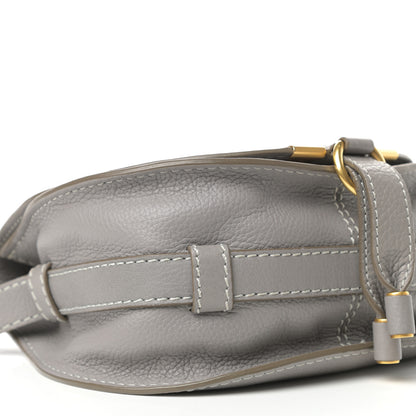 Chloe Calfskin Mini Marcie Round Crossbody Bag Cashmere Grey 7 of 9