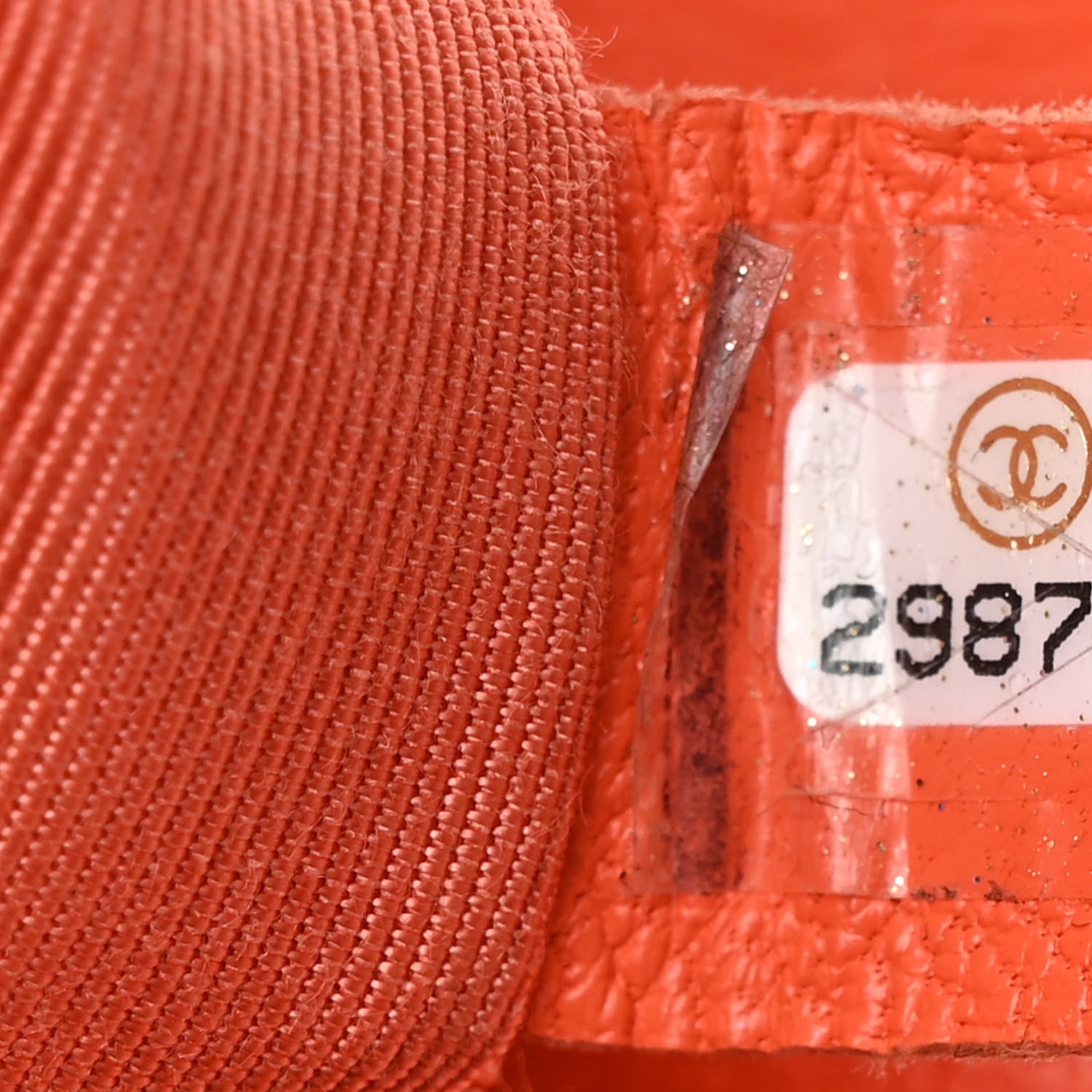 Chanel Goatskin Quilted Medium Chanel 19 Flap Orange 7 of 14