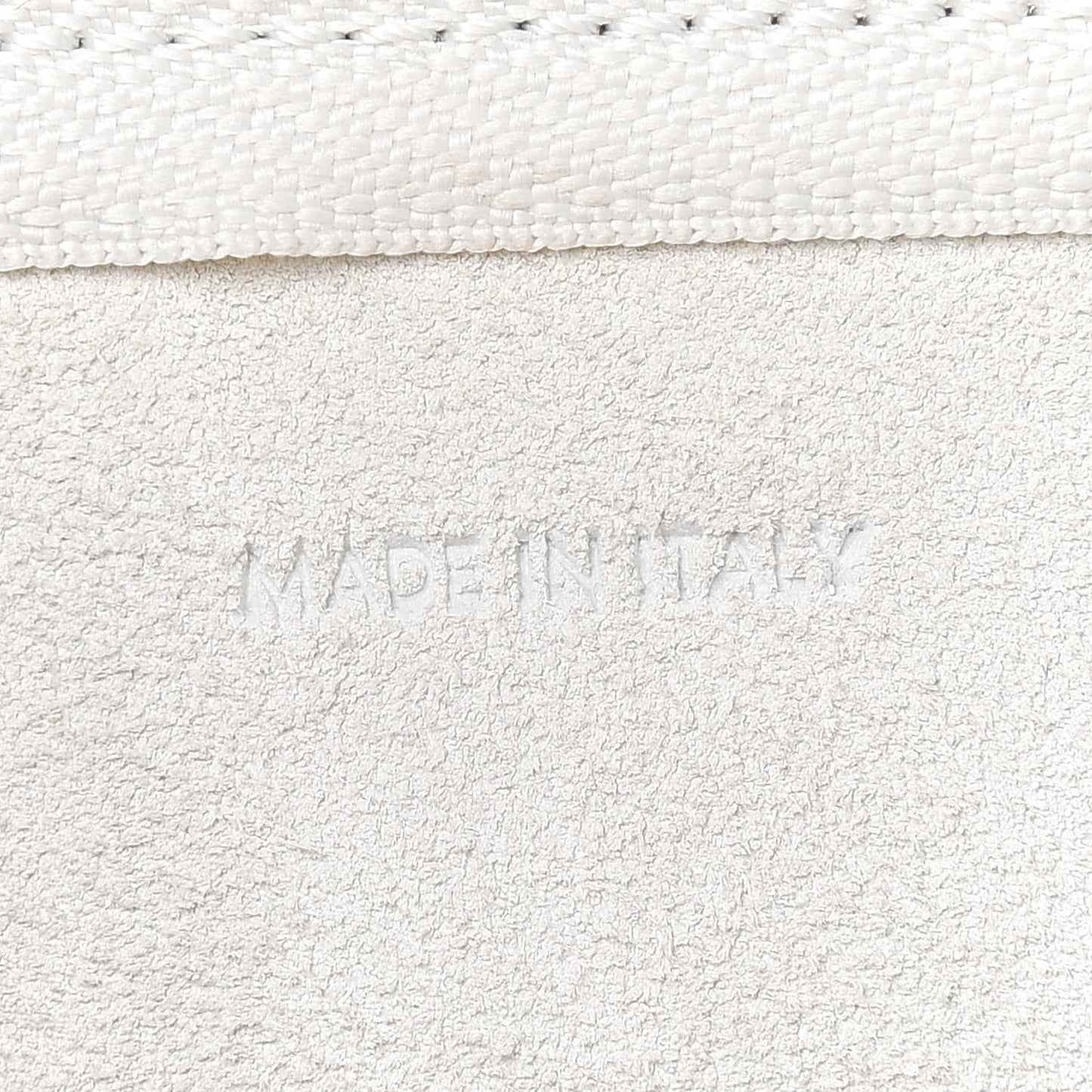 Grained Calfskin Nano Belt Bag White