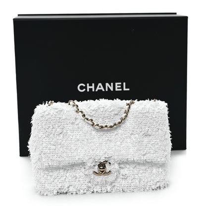 Chanel Sequin Mini Rectangular Flap White 11 of 11