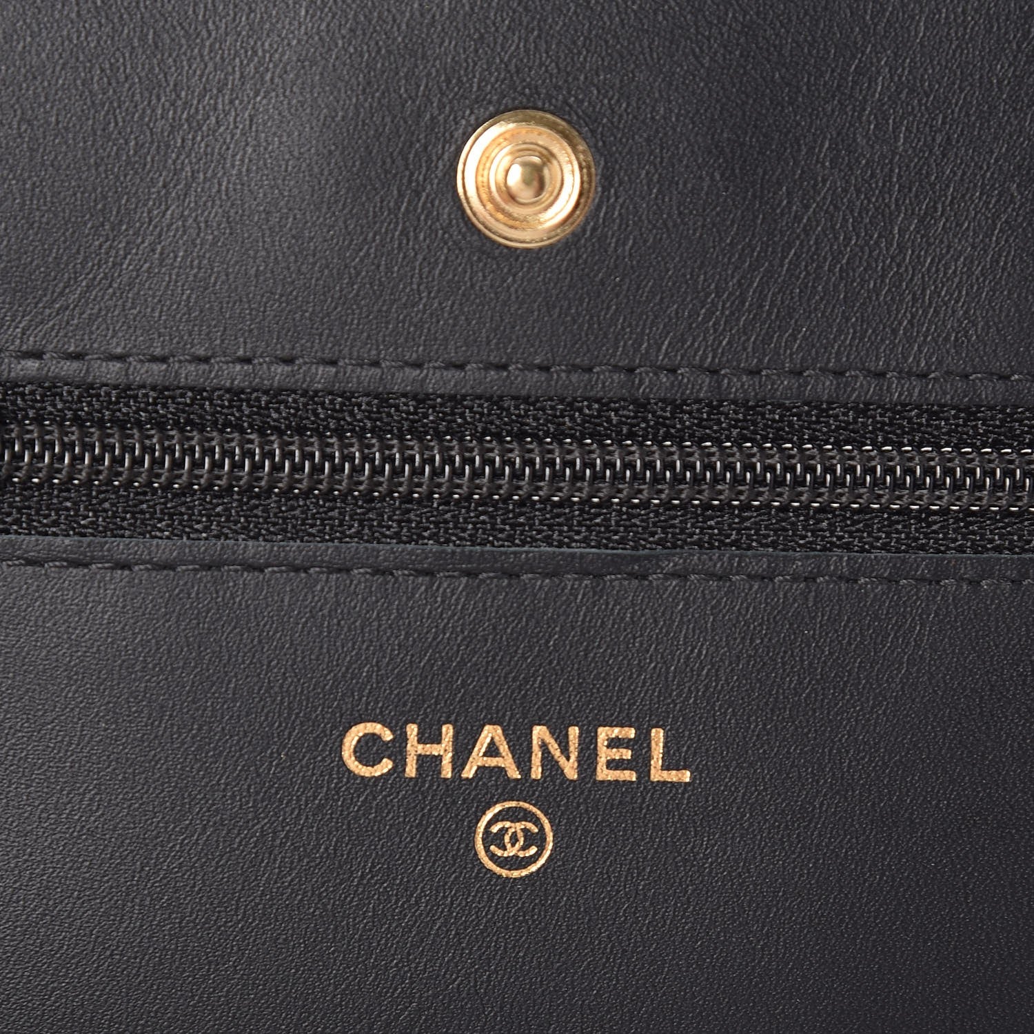 Chanel Aged Calfskin Casino 2.55 Reissue Wallet on Chain WOC Black 6 of 10