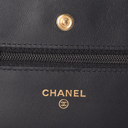 Chanel Aged Calfskin Casino 2.55 Reissue Wallet on Chain WOC Black 6 of 10