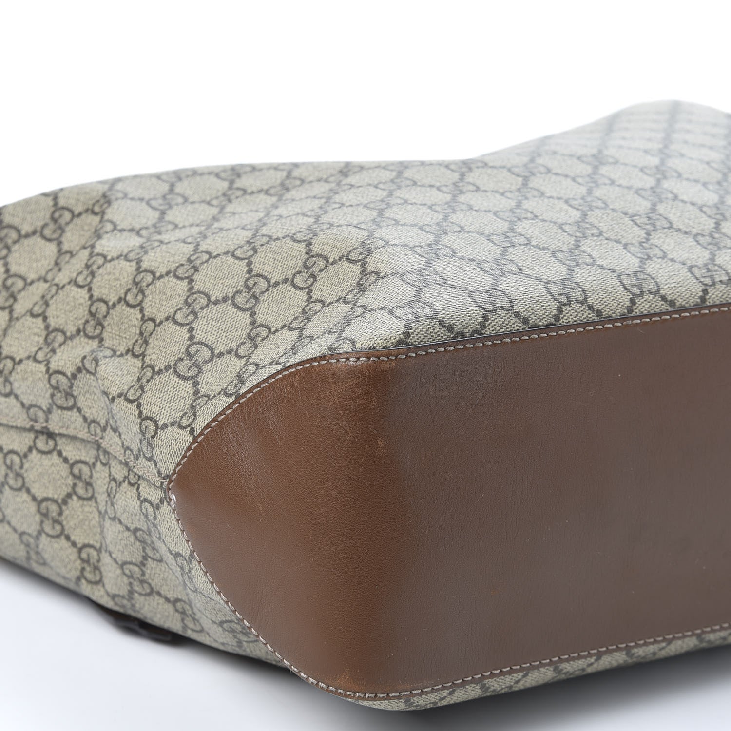 Gucci GG Supreme Monogram Large Linea A Hobo Light Brown 5 of 11