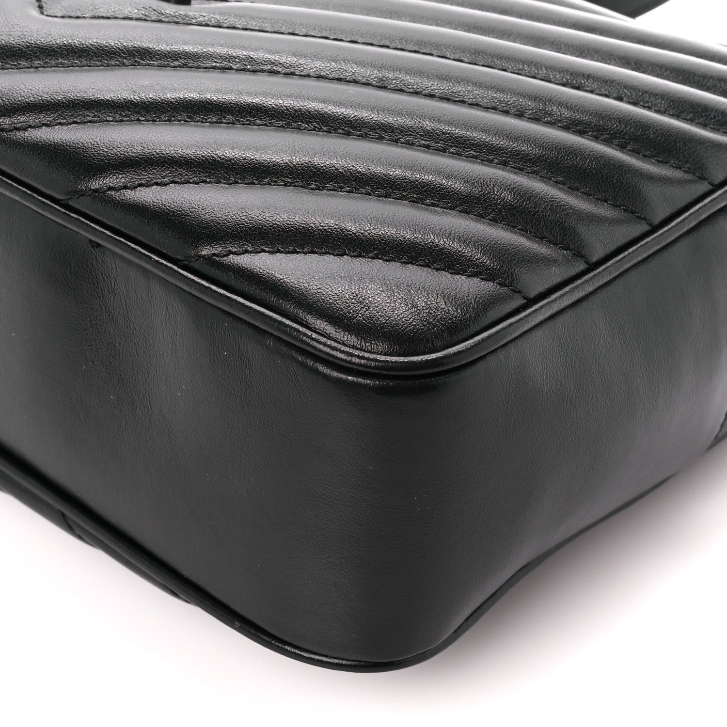 Saint Laurent Calfskin Matelasse Monogram Lou Camera Bag Black 10 of 10