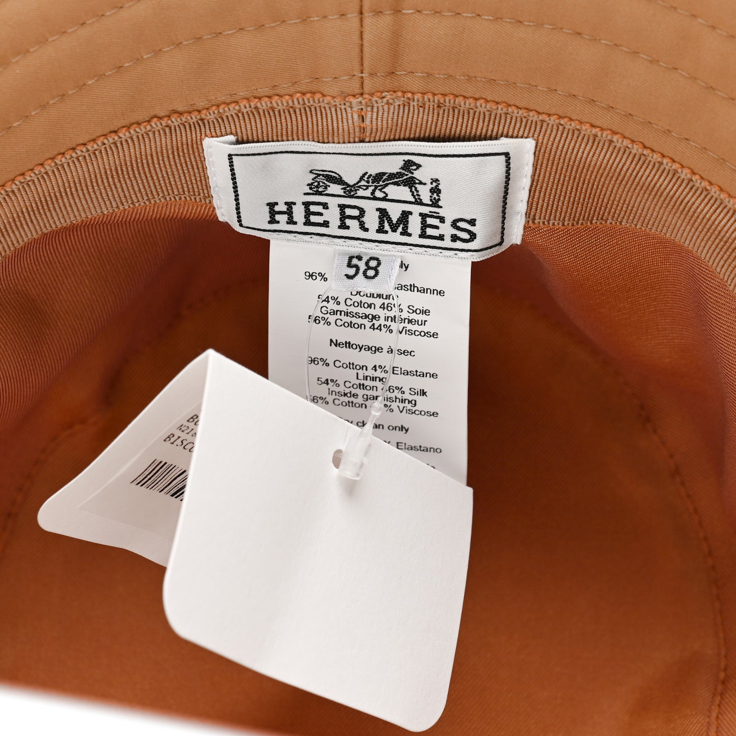 Cotton Harper H Nautic Bucket Hat 58 Biscuit