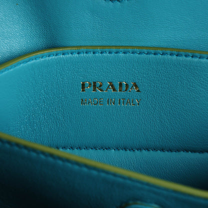 Prada Saffiano Cuir Small Double Bag Edera Anice 7 of 8