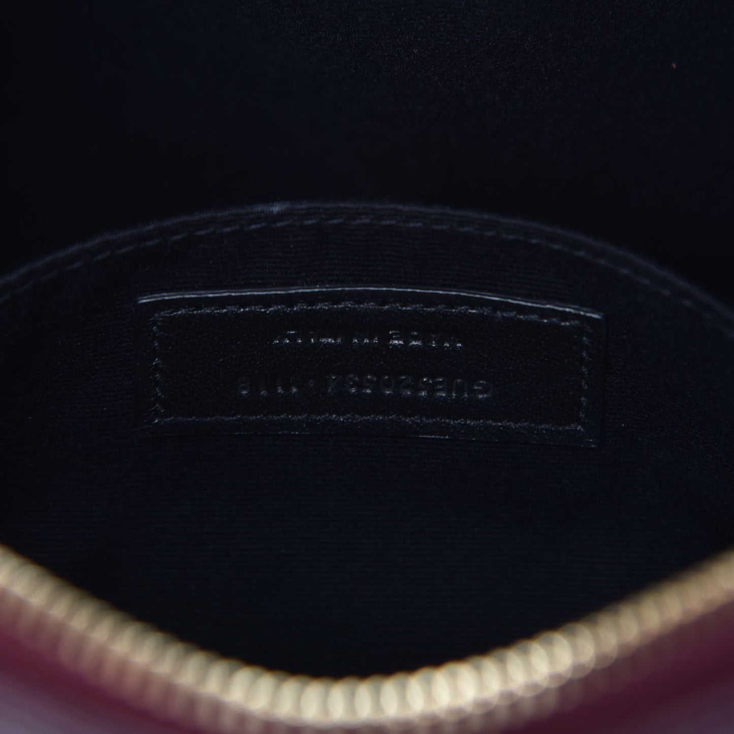 Calfskin Matelasse Monogram Lou Camera Bag Dark Legion Red