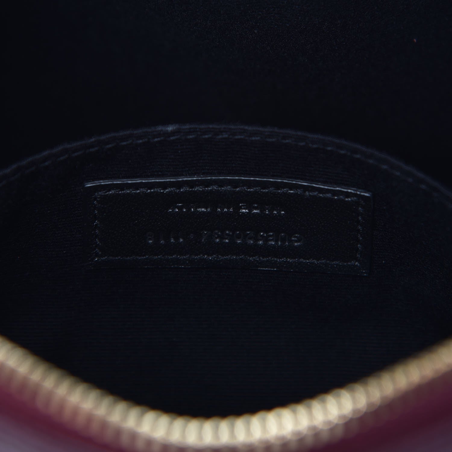 Saint Laurent Calfskin Matelasse Monogram Lou Camera Bag Dark Legion Red 7 of 7