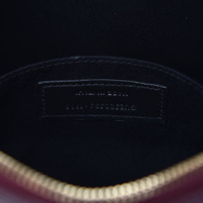 Saint Laurent Calfskin Matelasse Monogram Lou Camera Bag Dark Legion Red 7 of 7