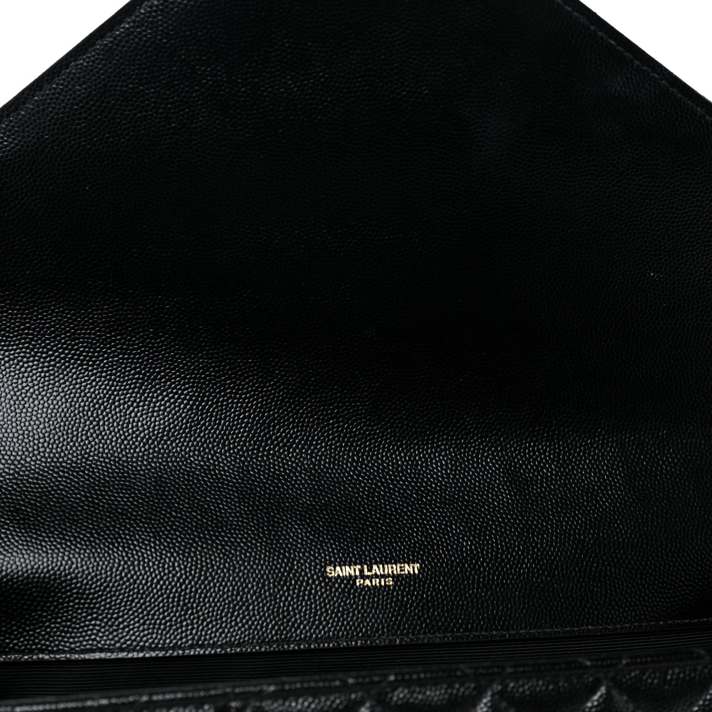 Grain De Poudre Textured Mixed Matelasse Large Triquilt Monogram Satchel Black