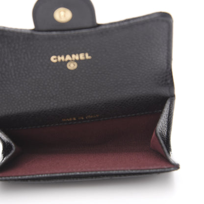 Chanel Caviar Quilted Flap Card Holder Black 4 of 8