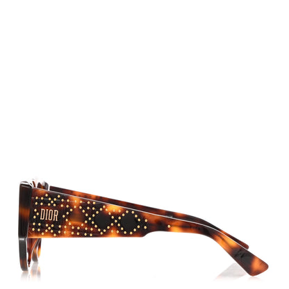 Christian Dior Acetate Lady Dior Studs 2 Sunglasses Tortoise 2 of 10