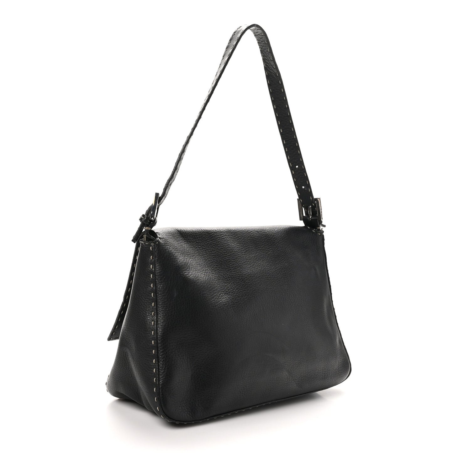 Calfskin Romano Selleria Forever Mama Baguette Black