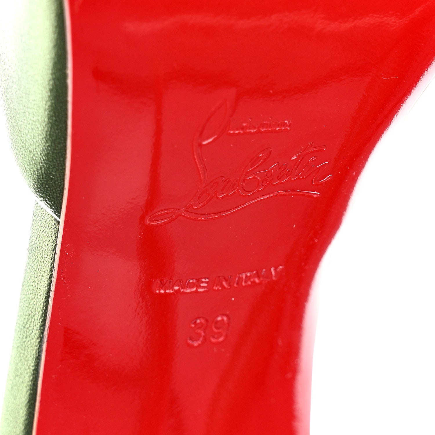 Christian Louboutin Metallic Kid Laminato Me Dolly 100 Sandals 39 Verlaine 6 of 8