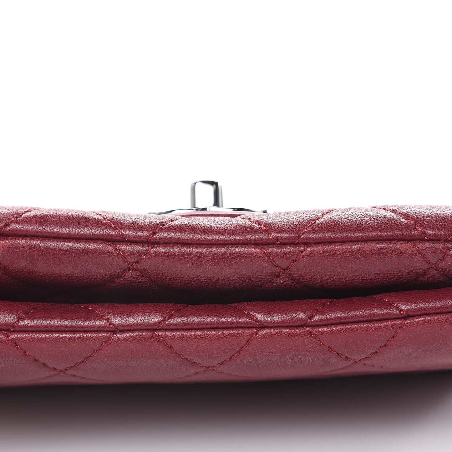 Lambskin Quilted Mini Mineral Nights Flap Crossbody Bag Dark Red