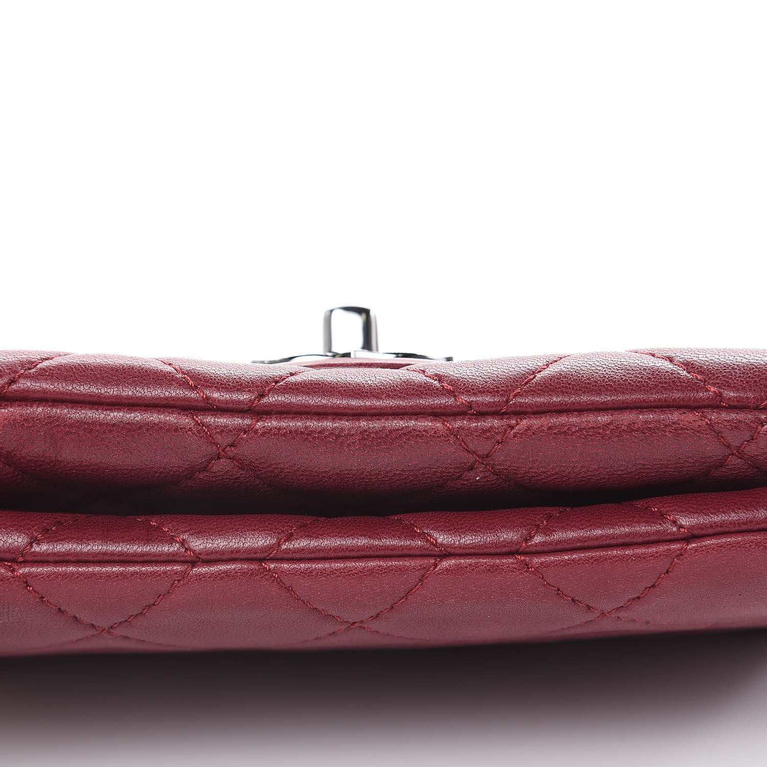 Chanel Lambskin Quilted Mini Mineral Nights Flap Crossbody Bag Dark Red 16 of 18