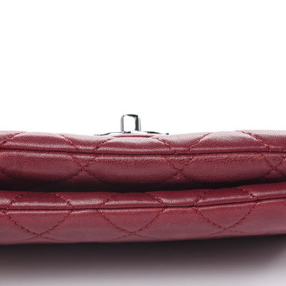 Chanel Lambskin Quilted Mini Mineral Nights Flap Crossbody Bag Dark Red 16 of 18