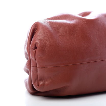 Bottega Veneta Smooth Butter Calf The Pouch Oversized Clutch Rust 7 of 8