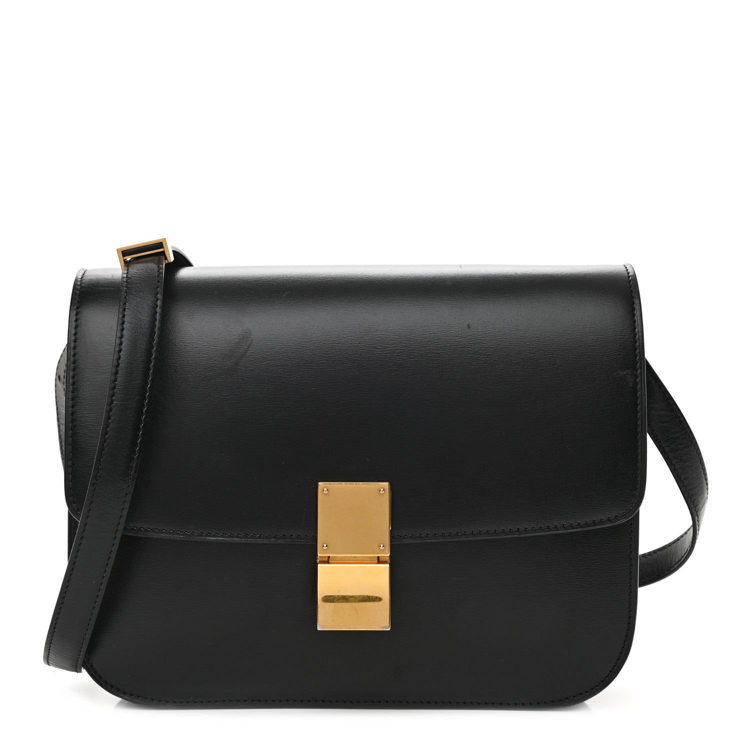 Celine Box Calfskin Medium Classic Box Flap Black 1 of 23